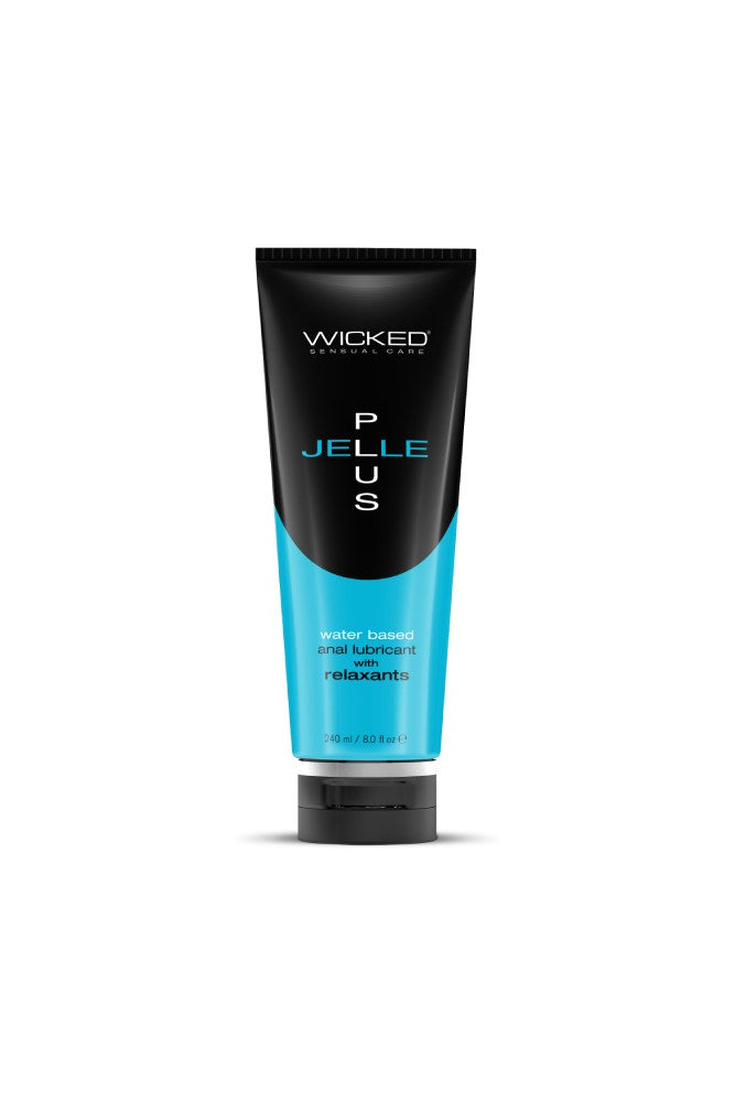 Wicked Sensual Care - Jelle Plus Water Baded Anal Lubricant with Relaxants - Various Sizes - Stag Shop