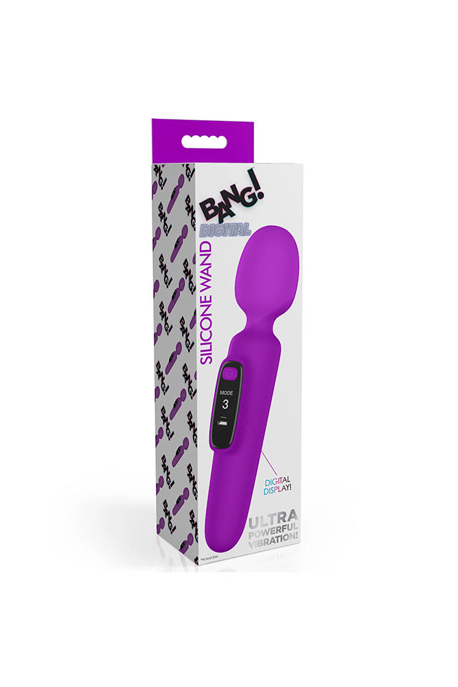 XR Brands - BANG - Digital Silicone Wand Vibrator - Stag Shop
