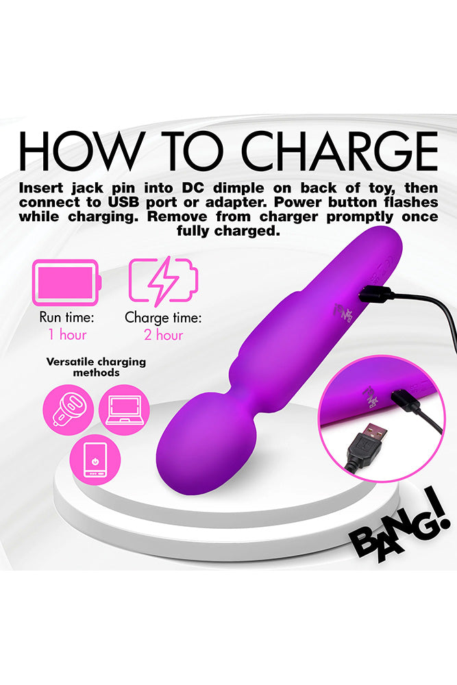 XR Brands - BANG - Digital Silicone Wand Vibrator - Stag Shop
