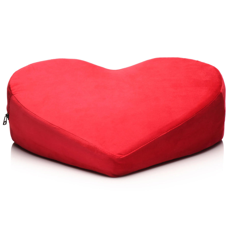 XR Brands - Bedroom Bliss - Love Pillow Heart Position Aid - Red - Stag Shop