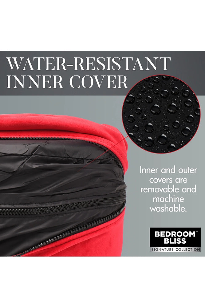 XR Brands - Bedroom Bliss - Love Pillow Heart Position Aid - Red - Stag Shop