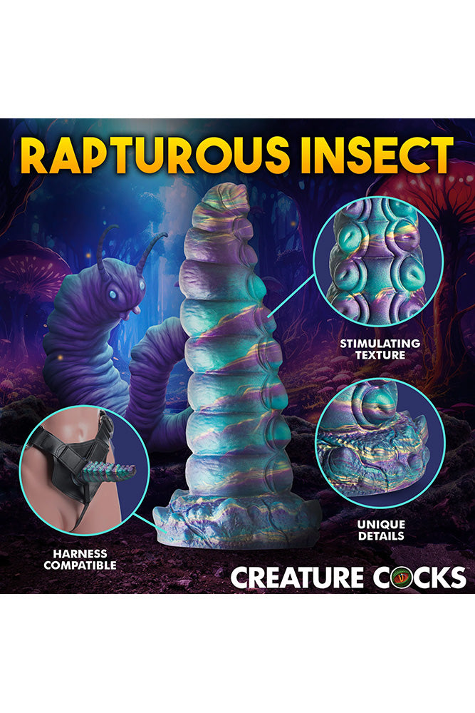 XR Brands - Creature Cocks - Chrysalis Silicone Dildo - Multicolour - Stag Shop