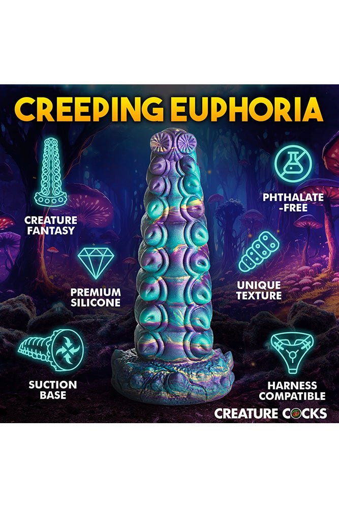XR Brands - Creature Cocks - Chrysalis Silicone Dildo - Multicolour - Stag Shop