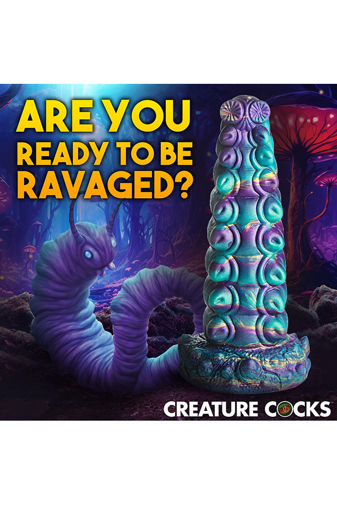 XR Brands - Creature Cocks - Chrysalis Silicone Dildo - Multicolour - Stag Shop