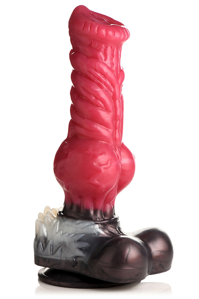 XR Brands - Creature Cocks - Cujo Canine Silicone Dildo - Red - Various Sizes - Stag Shop