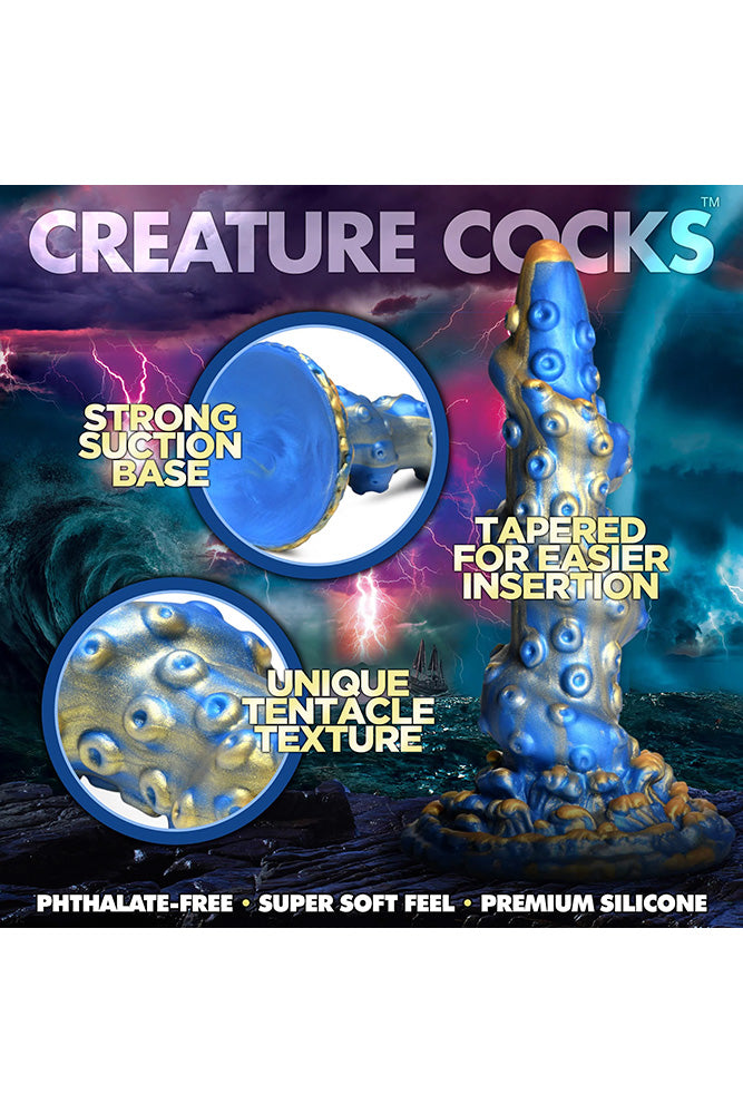 XR Brands - Creature Cocks - Lord Kraken Tentacled Silicone Dildo - Stag Shop