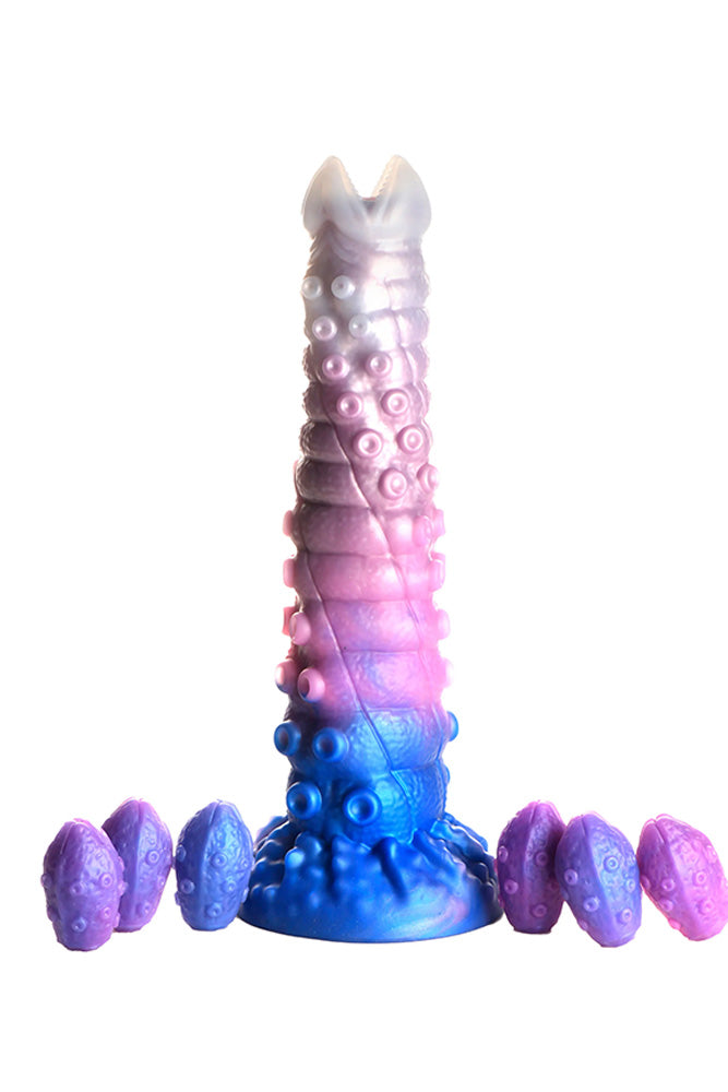 XR Brands - Creature Cocks - Tenta-Queen Ovipositor Dildo with Eggs - Multicolour - Stag Shop