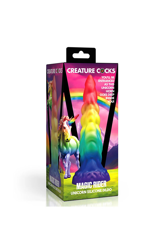 XR Brands - Creature Cocks - Magic Rider Unicorn Dildo - Stag Shop