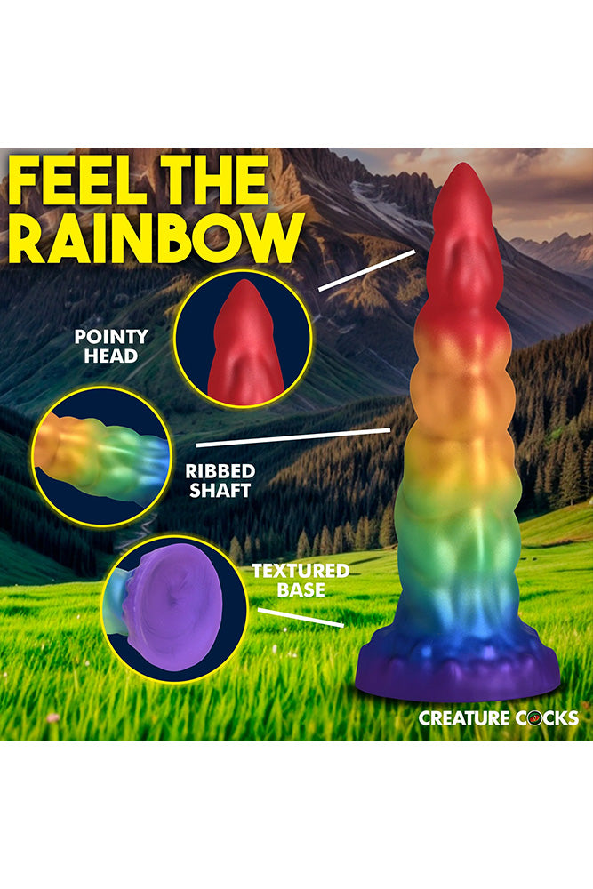 XR Brands - Creature Cocks - Magic Rider Unicorn Dildo - Stag Shop