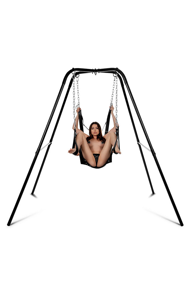 XR Brands - Strict - Extreme Sling and Swing Stand - Black - Stag Shop