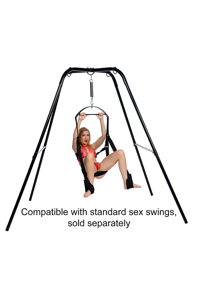 XR Brands - Strict - Extreme Sling and Swing Stand - Black - Stag Shop
