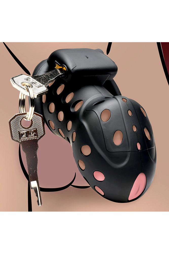 XR Brands - Master Series - Lock Down Chastity Cage - Stag Shop