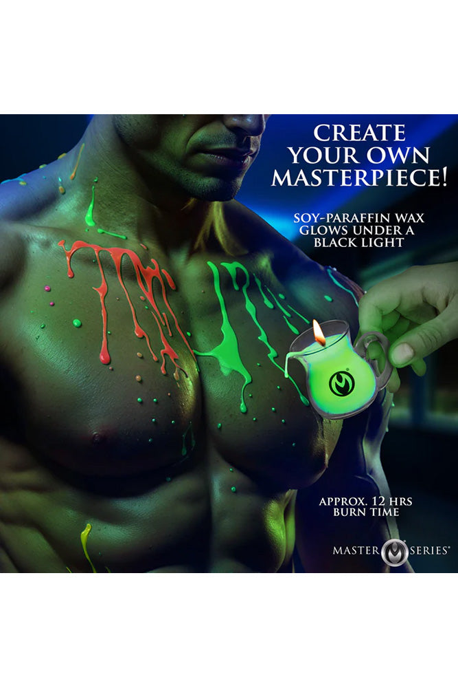 XR Brands - Master Series - Blacklight Wax Play Pitchers - Stag Shop