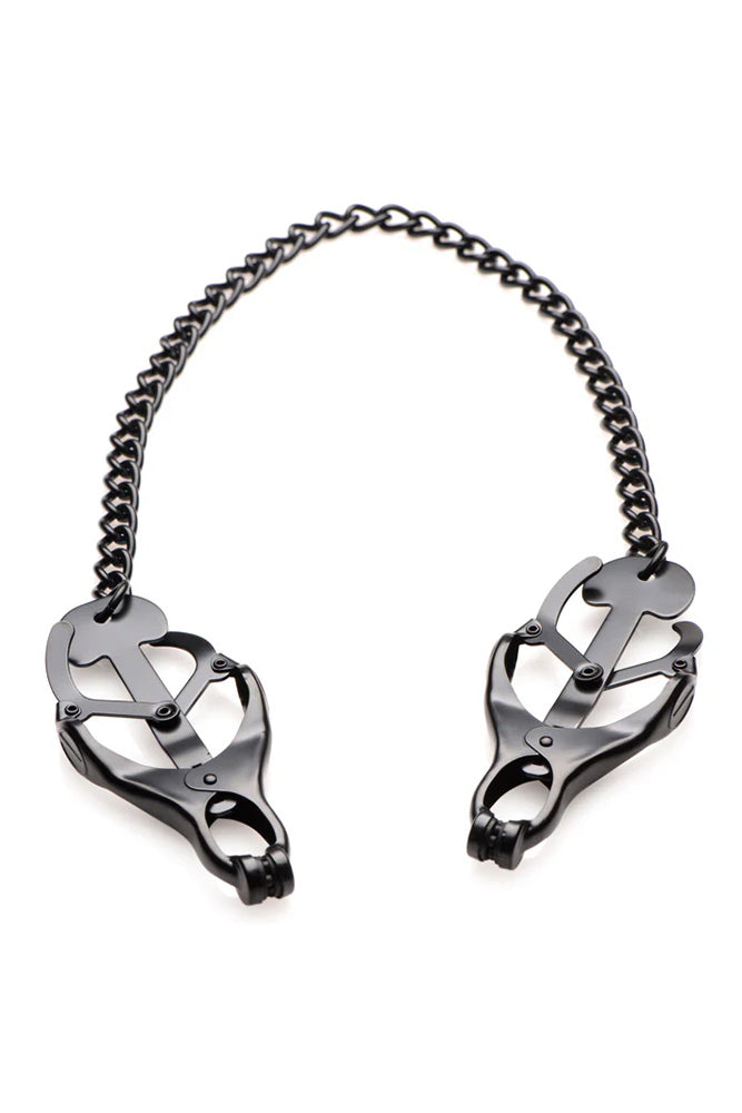 XR Brands - Master Series - Monarch Noir - Nipple Vice - Black - Stag Shop