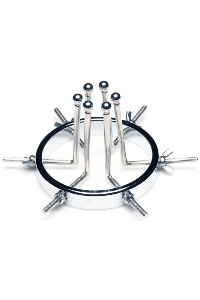 XR Brands - Master Series - Oculus Stainless Steel Anal Explorer - Silver - Stag Shop