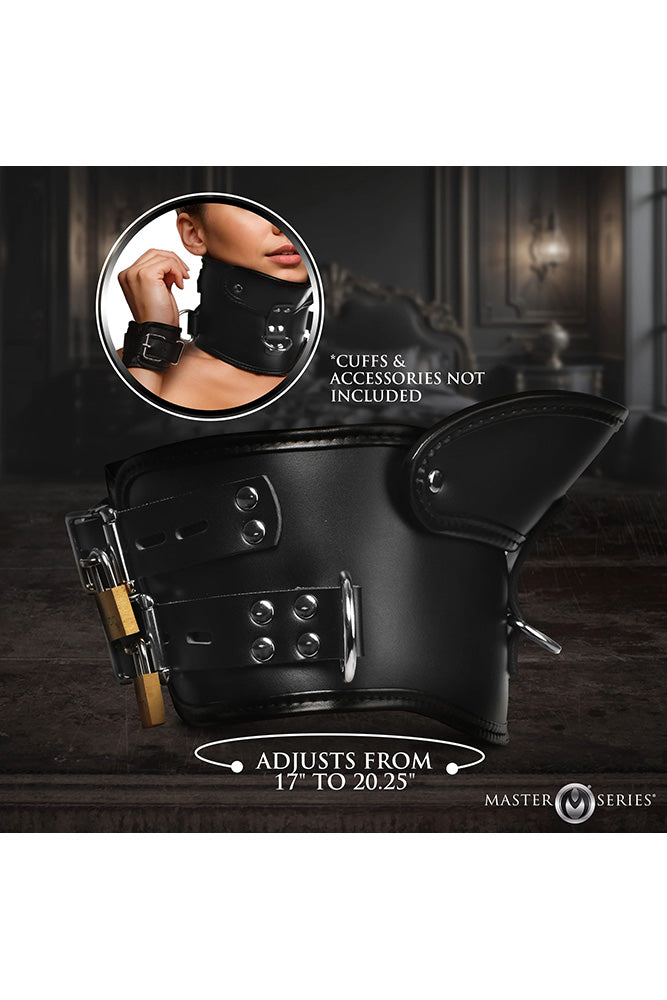 XR Brands - Master Brands - Rigid Locking Posture Collar With Chin Brace - Stag Shop