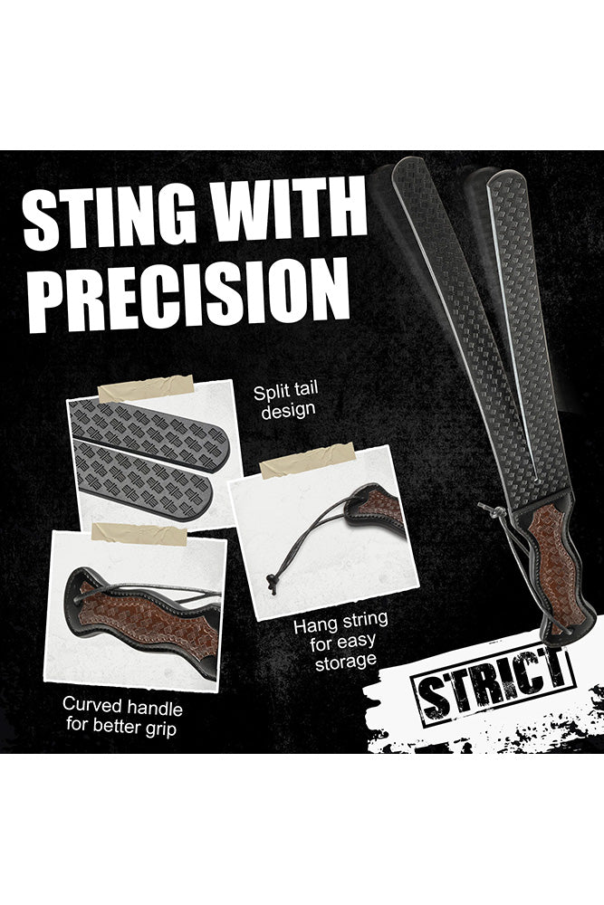 XR Brands - Master Series - Scottish Tawse - Black - Stag Shop