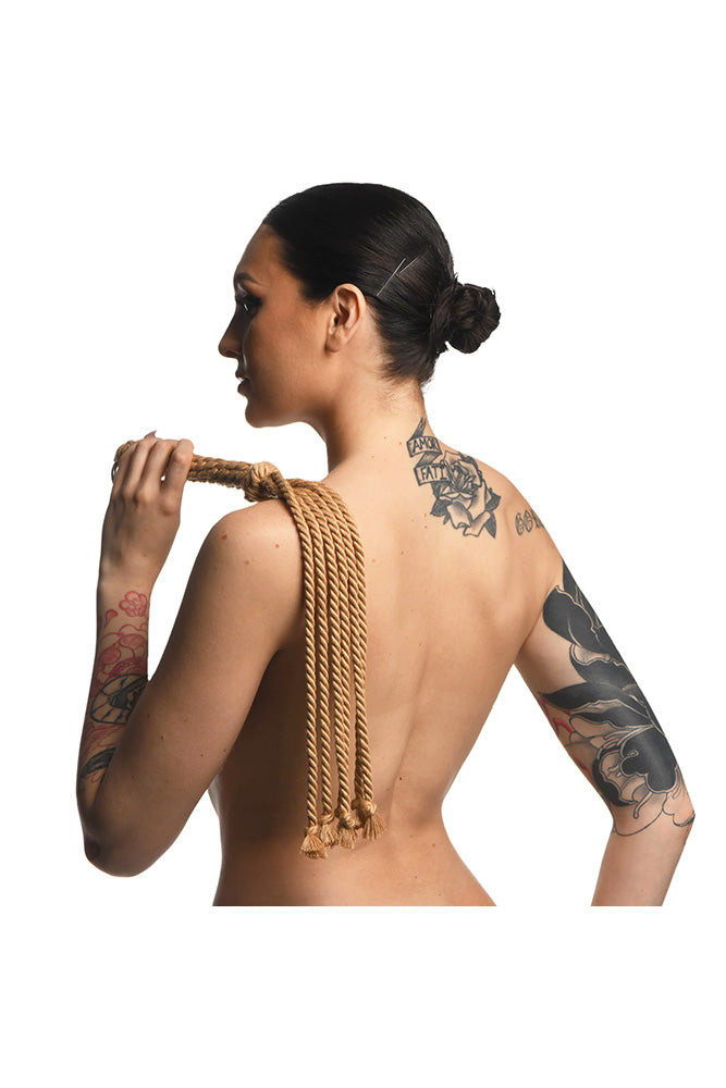 XR Brands - Master Series - Swashbuckler Rope Flogger - Beige - Stag Shop