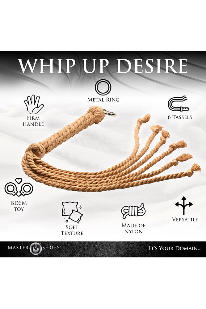 XR Brands - Master Series - Swashbuckler Rope Flogger - Beige - Stag Shop