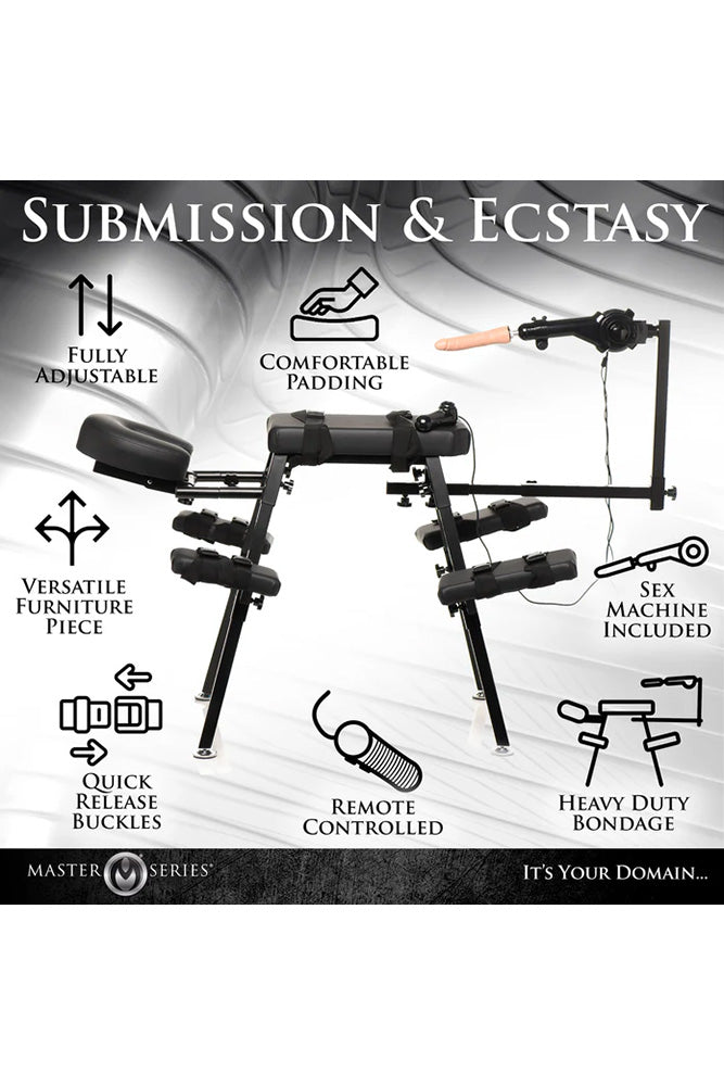 XR Brands - Master Series - Obedience Bench with Sex Machine - Stag Shop