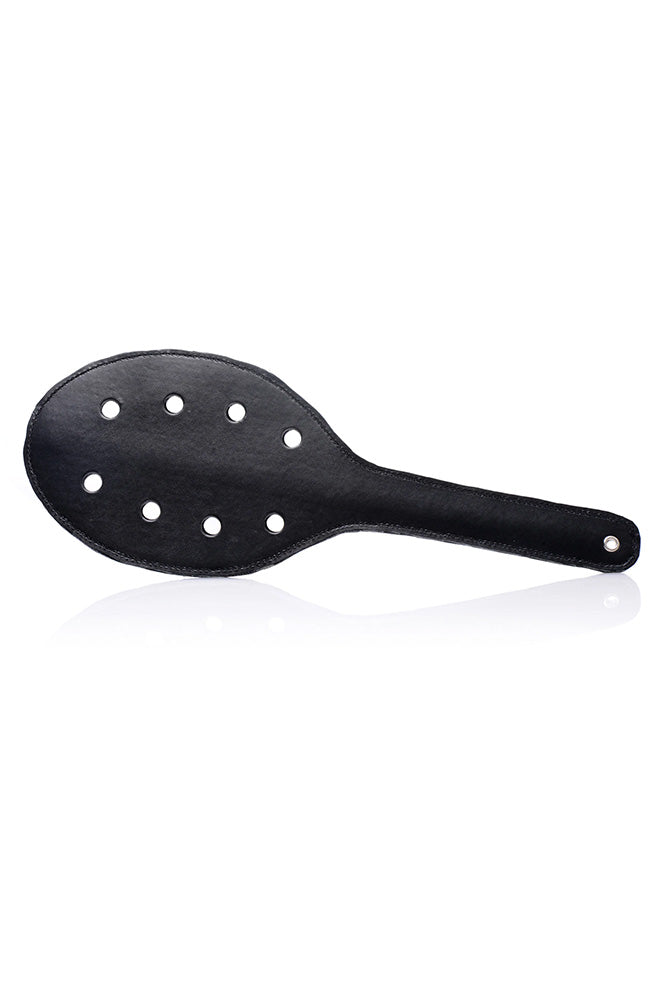 XR Brands - Strict - Deluxe Rounded Paddle with Holes - Black - Stag Shop