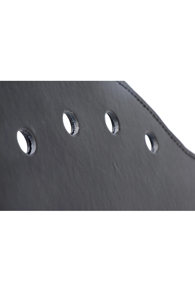 XR Brands - Strict - Deluxe Rounded Paddle with Holes - Black - Stag Shop