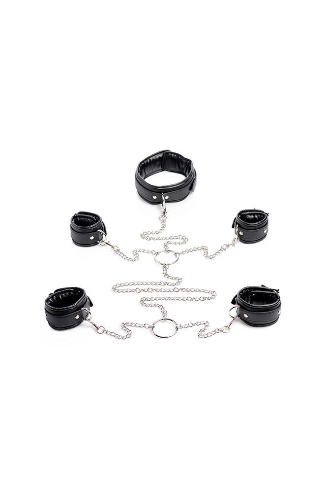 XR Brands - Strict - Bondage Shackle Set - Black - Stag Shop