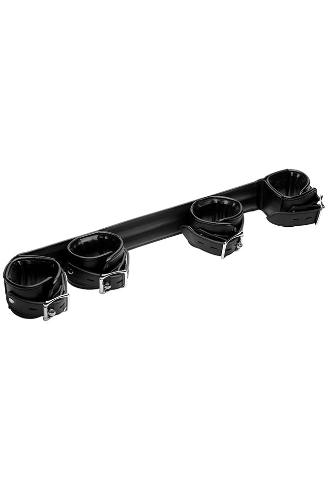 XR Brands - Strict - Deluxe Rigid Spreader Bar - Black - Stag Shop