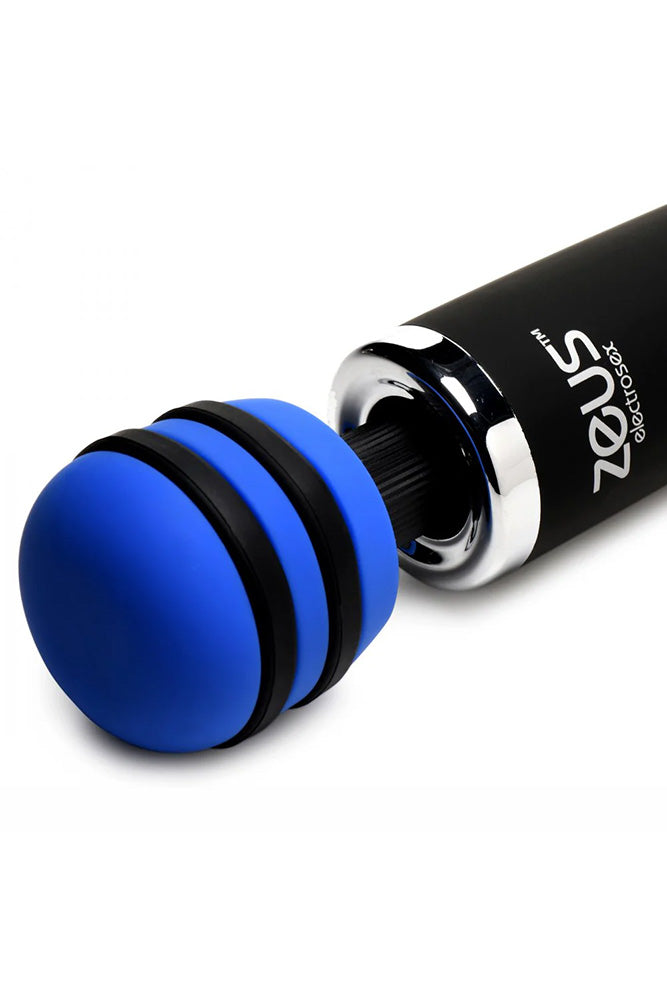 XR Brands - Zeus - E-Stim Vibrating Wand Massager -Black - Stag Shop