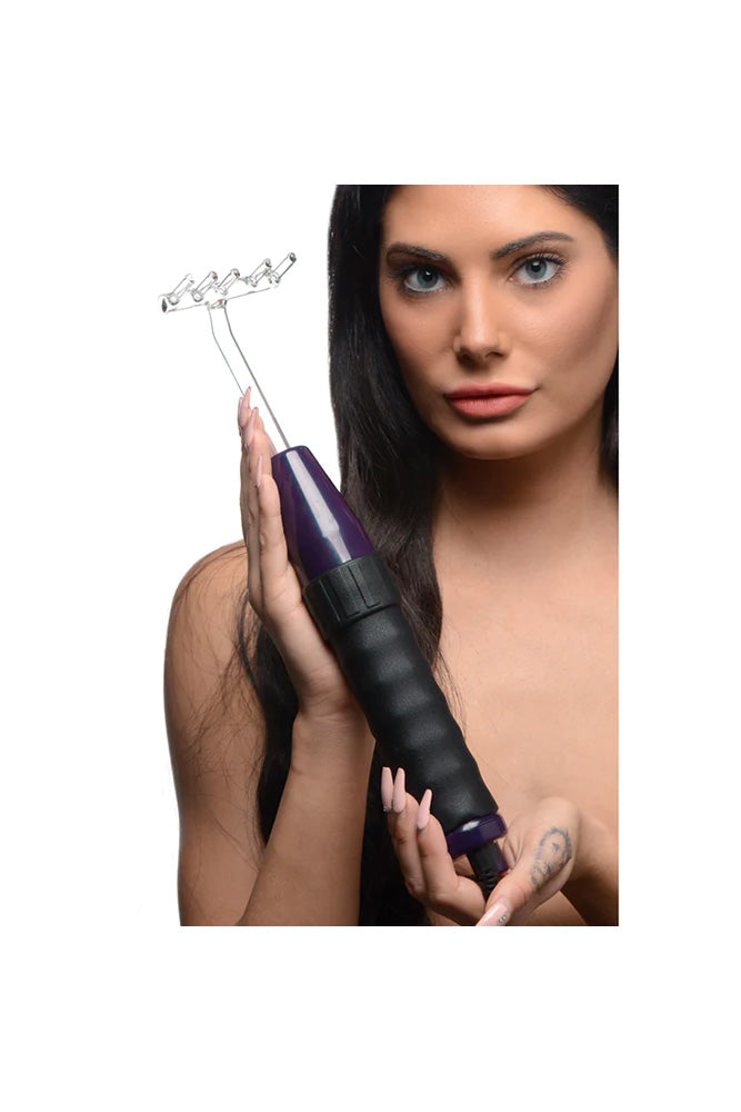 XR Brands - Zeus - Deluxe Edition Twilight Violet Wand & Attachments Kit - Stag Shop