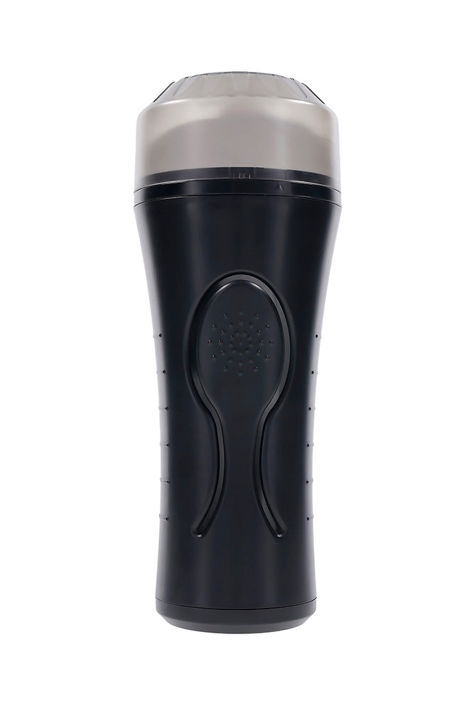 Zero Tolerance - Hold Tight Squeezable Vibrating Stroker - Black/Clear - Stag Shop