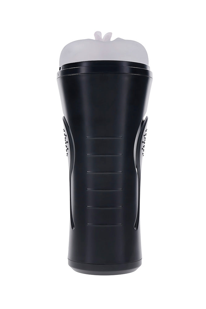 Zero Tolerance - Hold Tight Squeezable Vibrating Stroker - Black/Clear - Stag Shop