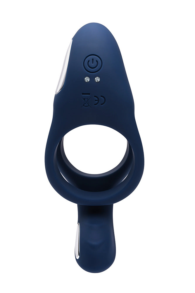 Zero Tolerance - Ring Around the Rosy Vibrating Cock Ring - Blue - Stag Shop