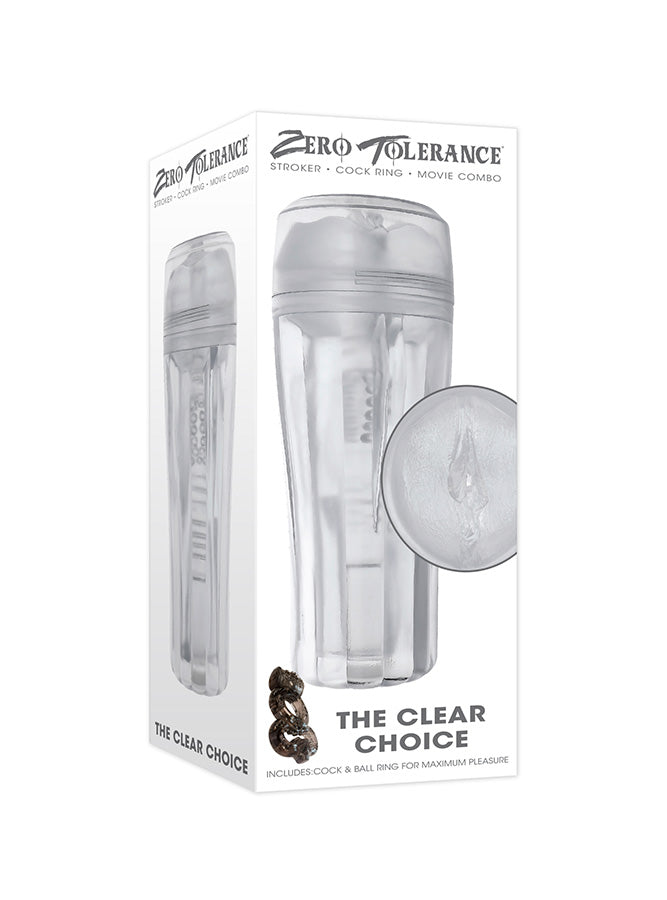 Zero Tolerance - The Clear Choice Stroker - Clear - Stag Shop