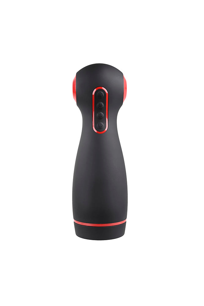 Zero Tolerance - Tight Squeeze Vibrating, Squeezing & Talking Stroker - Black - Stag Shop