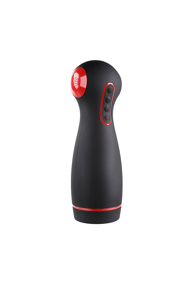 Zero Tolerance - Tight Squeeze Vibrating, Squeezing & Talking Stroker - Black - Stag Shop