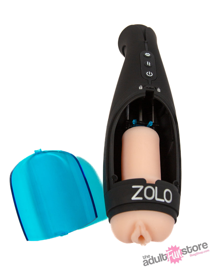 Zolo - ThrustBuster Automatic Stroker - Black/Blue - Stag Shop