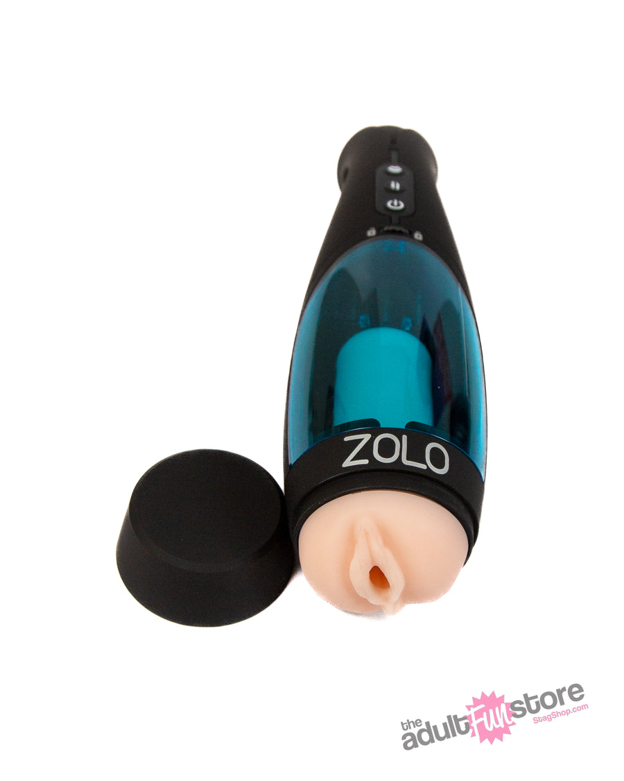 Zolo - ThrustBuster Automatic Stroker - Black/Blue - Stag Shop
