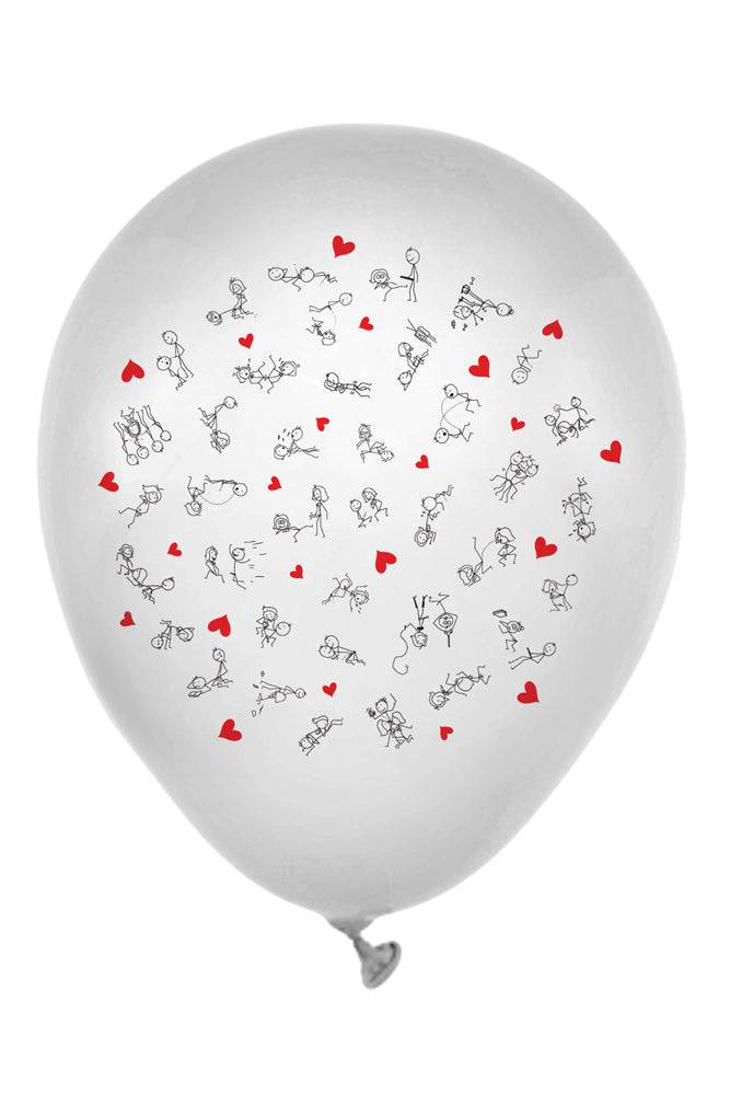 Little Genie - Candyprints - Dirty Stick Figure Latex Balloons - 8 Pack - Stag Shop