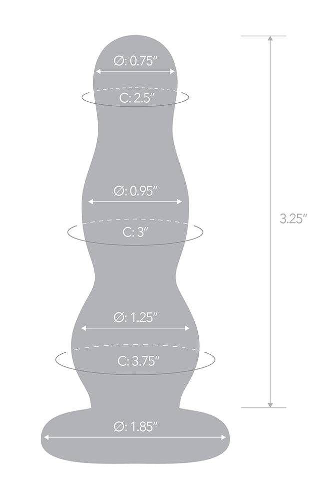 Gläs - 4-inch Glass Butt Plug - Clear - Stag Shop