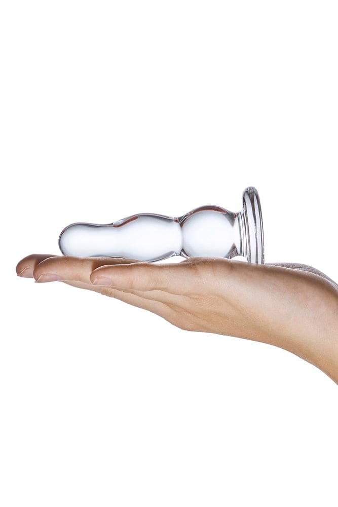 Gläs - 4-inch Glass Butt Plug - Clear - Stag Shop