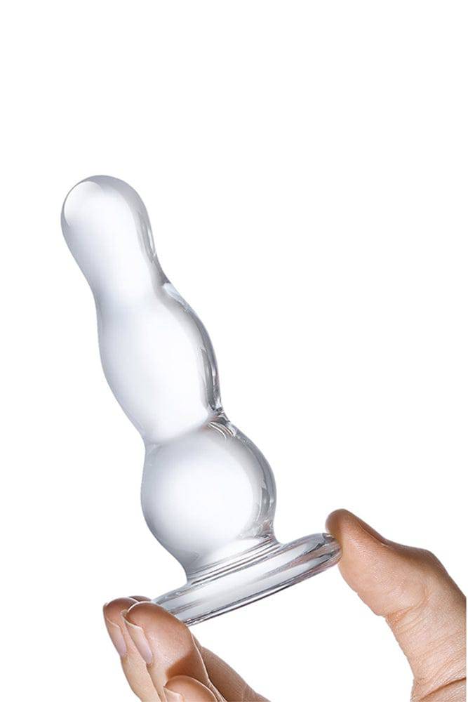 Gläs - 4-inch Glass Butt Plug - Clear - Stag Shop