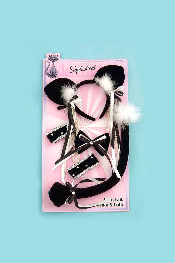 Forum Novelties - Sophisticat Cat Costume Set - Black/White - Stag Shop