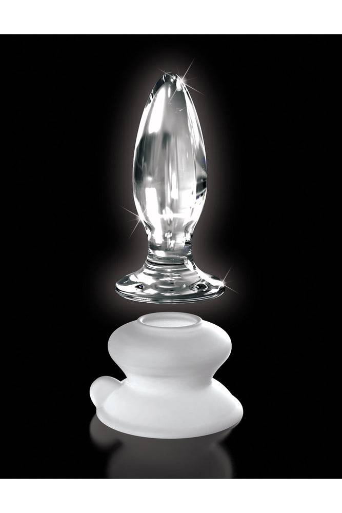 Pipedream - Icicles - No. 91 - Suction Cup Glass Butt Plug - Clear - Stag Shop