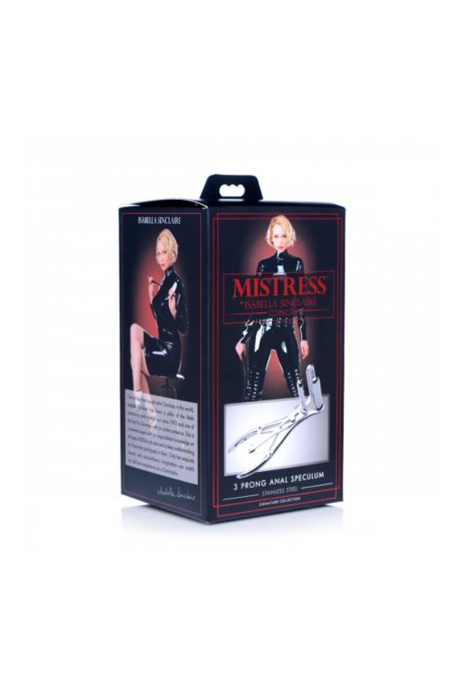 XR Brands - Mistress by Isabella Sinclaire - Anal Speculum - Silver - Stag Shop
