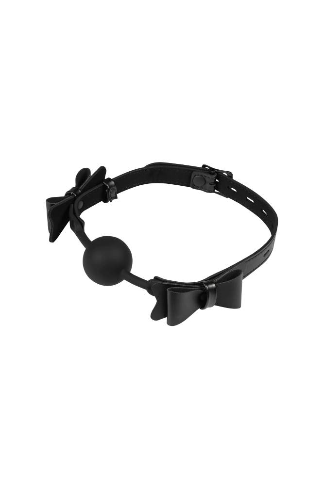 Sincerely by Sportsheets - Bow Tie Ball Gag - Black - Stag Shop
