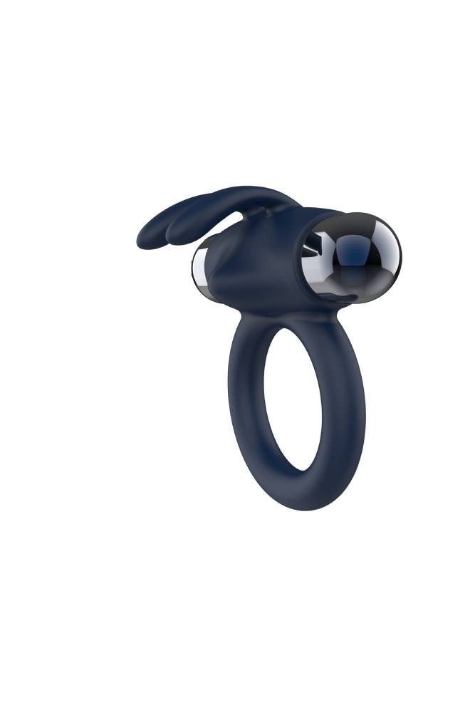 Stag Shop - Buzz Bunny Vibrating Cock Ring - Black - Stag Shop