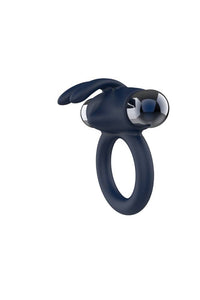 Thumbnail for Stag Shop - Buzz Bunny Vibrating Cock Ring - Black - Stag Shop