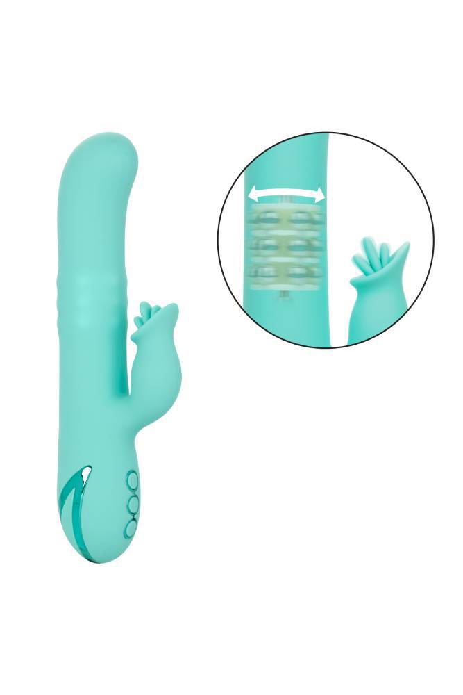 Cal Exotics - California Dreaming - Bel Air Bombshell Dual Vibrator - Turquoise - Stag Shop