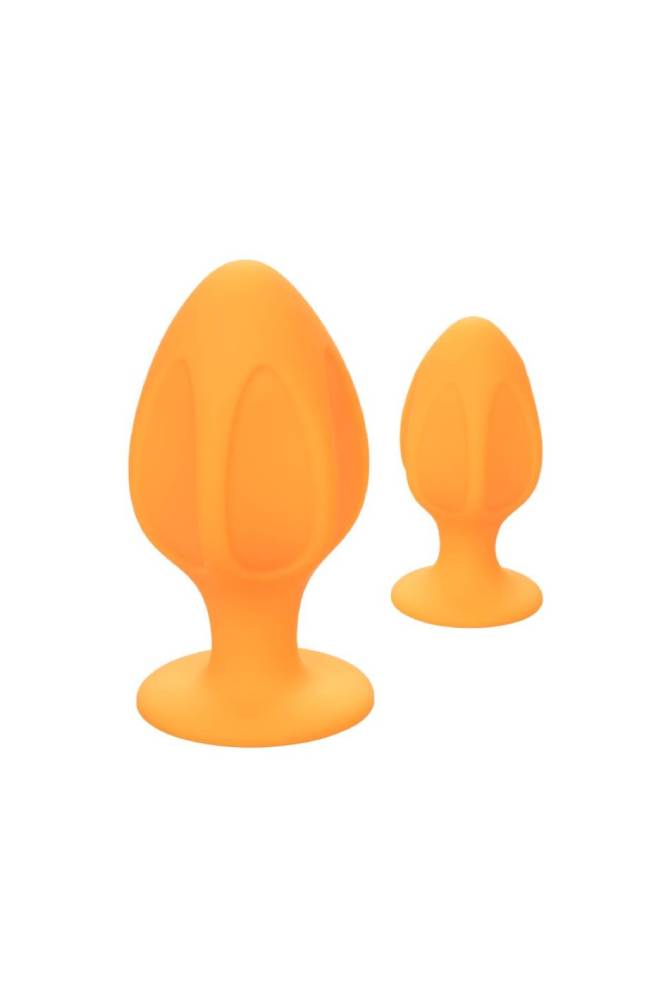 Cal Exotics - Cheeky Butt Plug Set - Orange - Stag Shop
